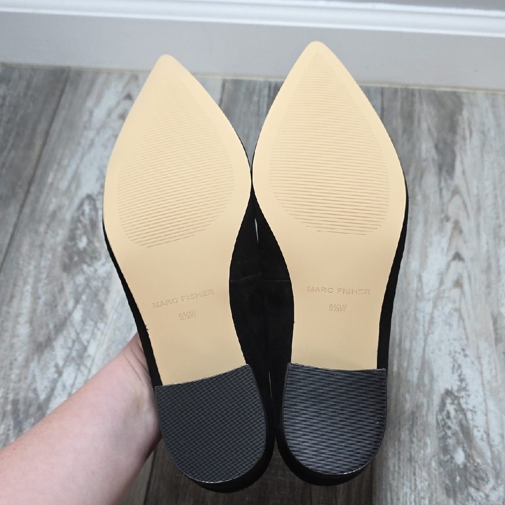 Marc Fisher | Labore Block Heel 1.5" Pointed Toe Pumps 9.5 WIDE *NWT - Picture 5 of 7